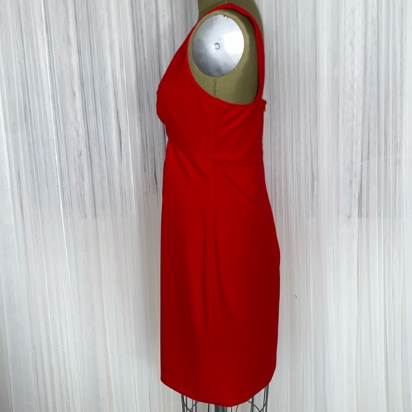 REDUCED!! The fashion poet “The label” red cut out cocktail mini dress Size M - Picture 4 of 14
